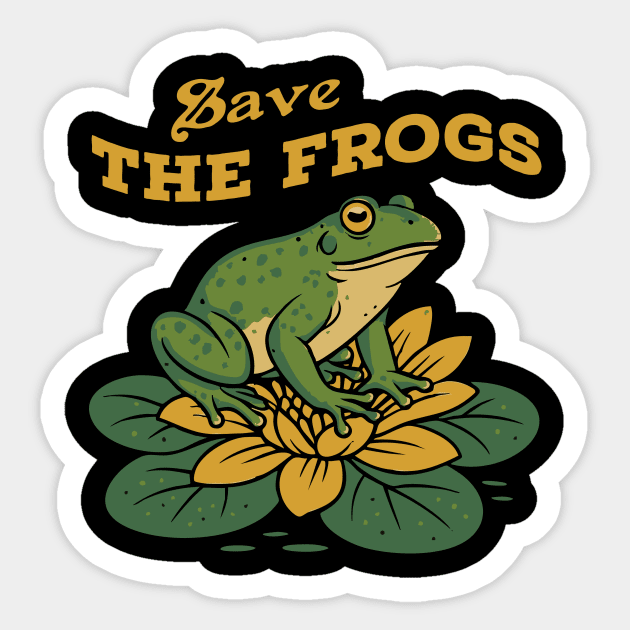 Save the Frogs Sticker by stayfrostybro